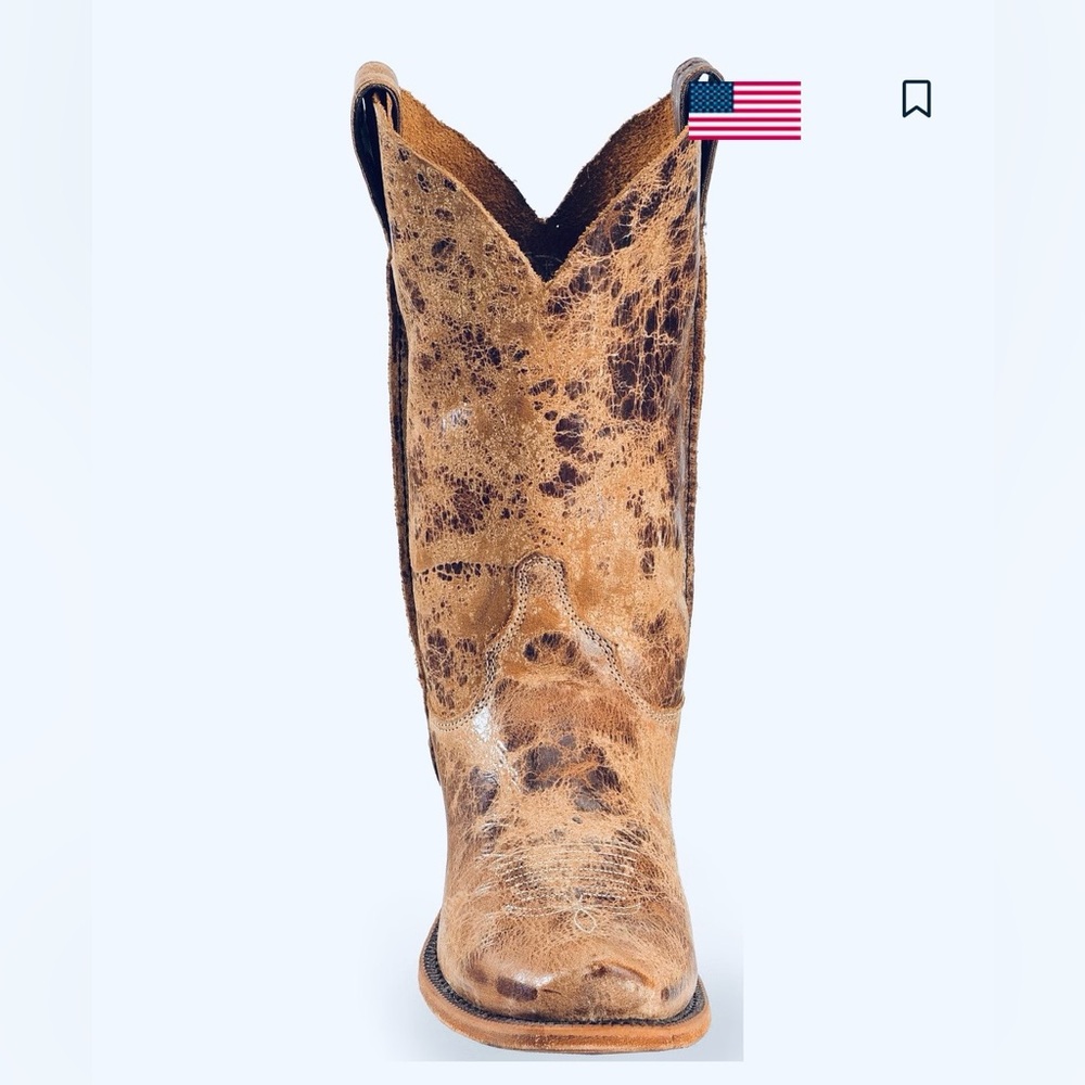 Justin Men’s LIKE NEW square toe distressed Bent Rail boots; retailed at $250 - Picture 4 of 13